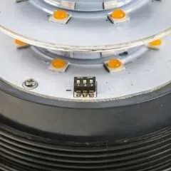 LED maják, 12-24V, 16x3W, oranžový magnet, ECE R65