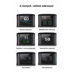 Palubní DISPLEJ 2,6palců LCD, GPS